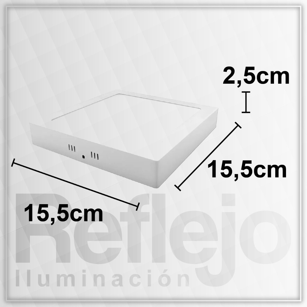 Plafon cuadrado de Led 12 W