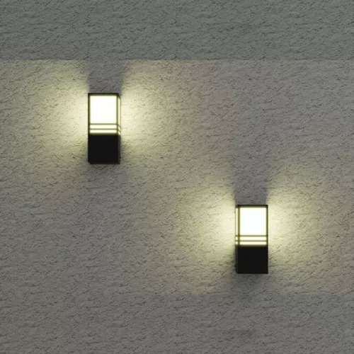 Aplique Exterior De Pared Difusor Tipo Farola E27 