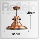 Lámpara Colgante De Techo En Blanco 31 Cm Apto Led - Oferta!