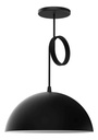 Lampara Colgante Semiesfera Aluminio 30cm