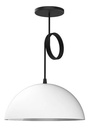 Lampara Colgante Semiesfera Aluminio 30cm