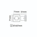 Spot Embutir Escalera Piso Aluminio Acero Cuadrado Candil