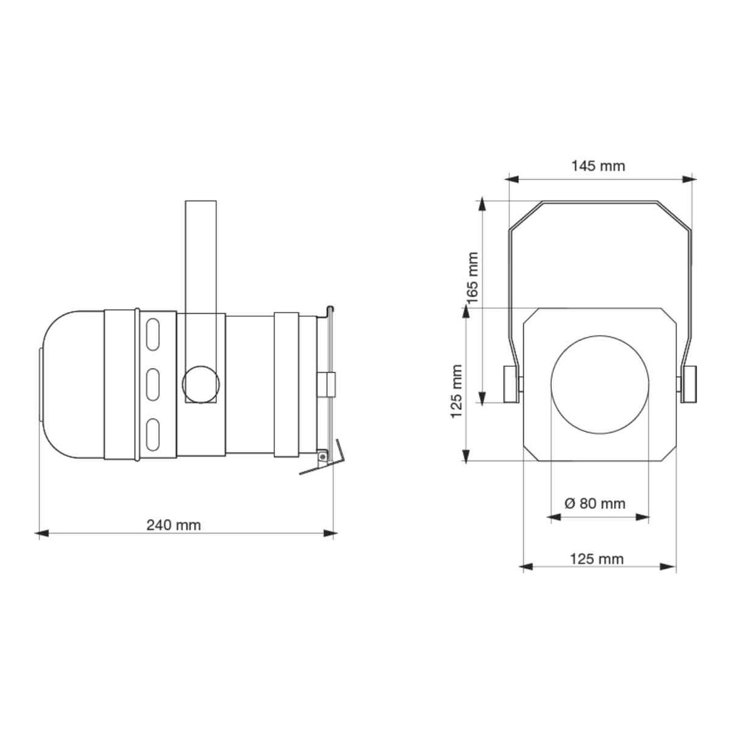 Cabezal tipo teatro para AR111