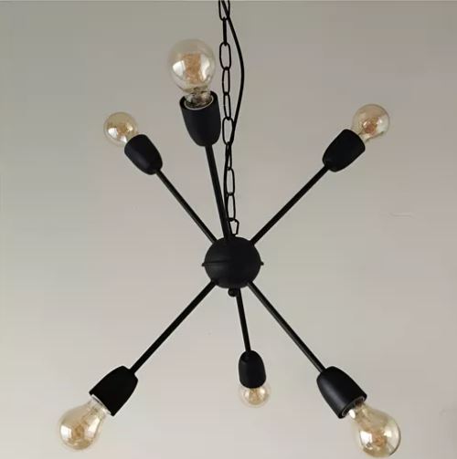 Colgante araña explosión 6 luces