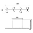 Colgante Pope LED 3000K Dimerizable