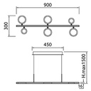 Colgante Pope LED 3000K Dimerizable
