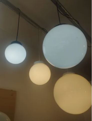 Colgante Globo de vidrio Opal 25 cm