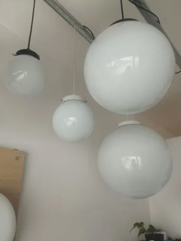 Colgante Globo de vidrio Opal 25 cm