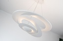 Colgante con luz LED integrada, 4 aros interconectados.