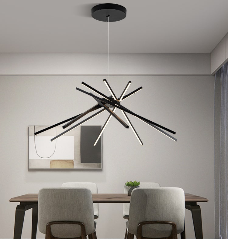 Colgante con luz LED integrado, semi triangular (copia)