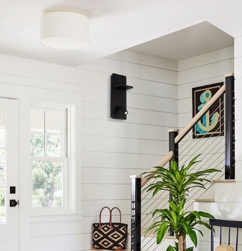 Aplique de luz led integrado con base carga inalámbrica