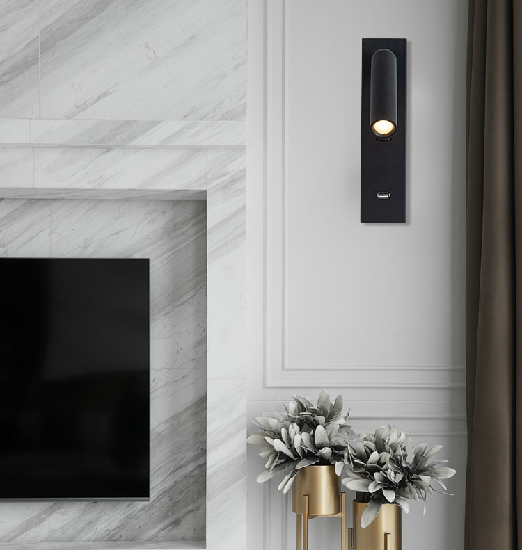 Aplique de luz led integrado con base carga inalámbrica