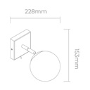 Aplique Fiore Globo opal mate