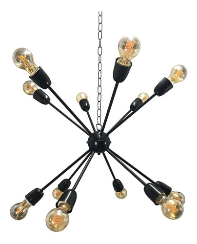 Colgante araña explosión 12 luces