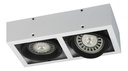 Plafon rectangular 2 luces para AR111 Led