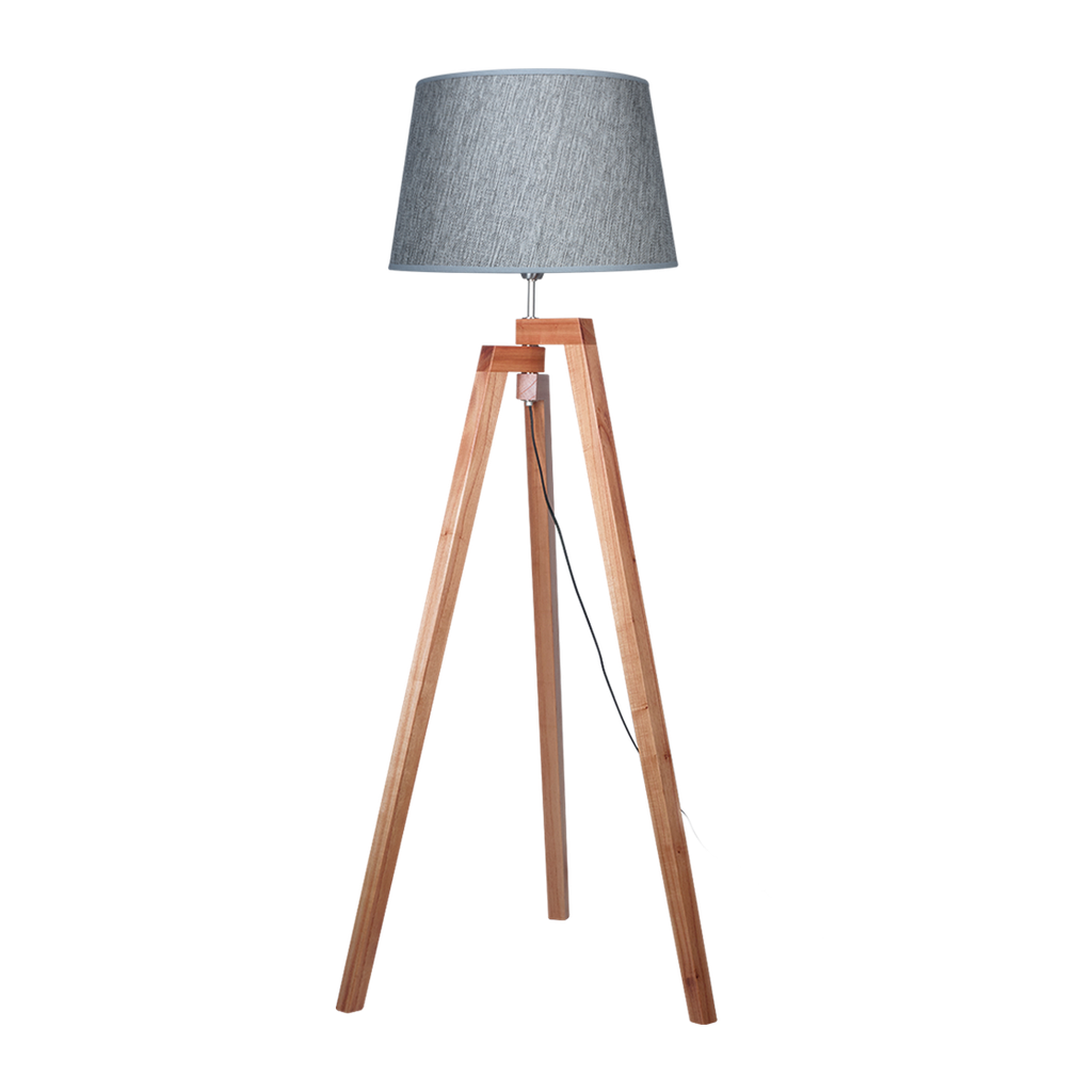 Lámpara de PIE plegable TRIPODE Madera paraíso