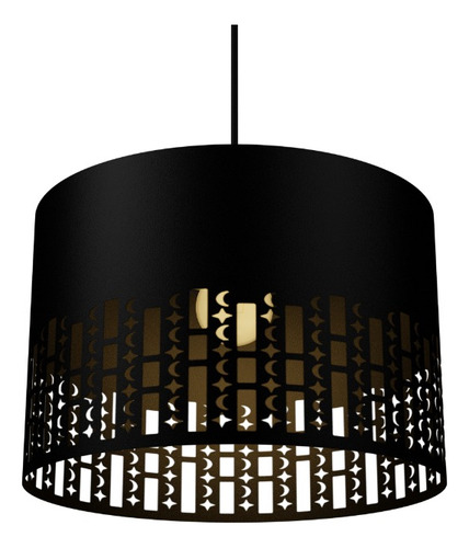 Colgante redondo lunas y estrellas