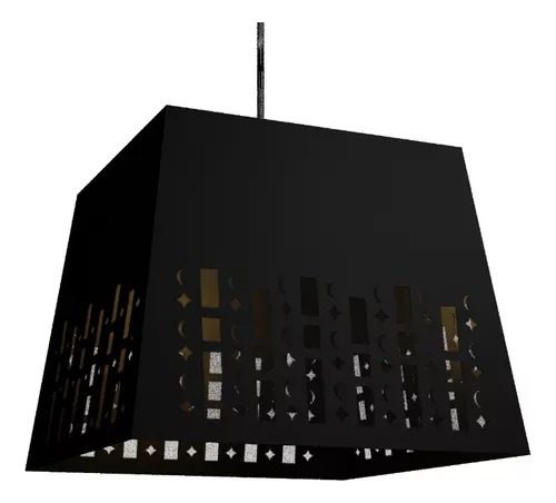 Colgante cuadrado lunas y estrellas