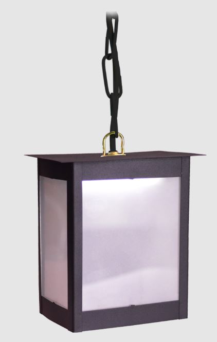 Farol 4 caras con cadena