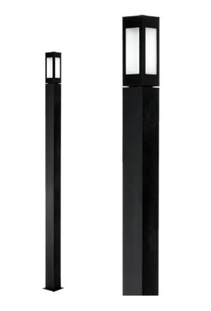 Farola para jardin con 4 caras iluminadas