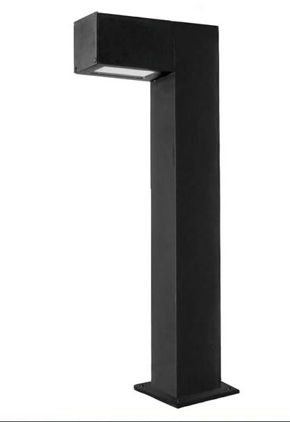 Farola para jardín con un brazo a 90°