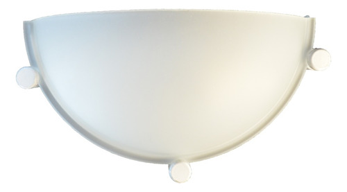 Aplique None difusor de vidrio semicircular 20cm