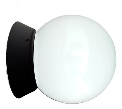 Aplique Globo opal con base PVC