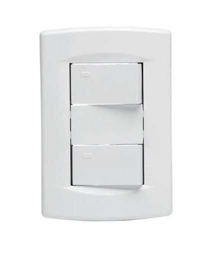 Doble interruptor Life Arm 2P BP