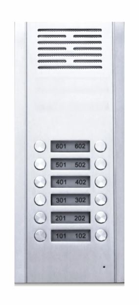 Frente portero electrico Sica para edificios 12 internos