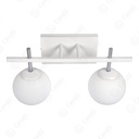 Aplique Fiore 2 luces Globo opal mate