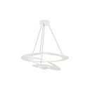 Colgante con luz LED integrada, 4 aros interconectados.