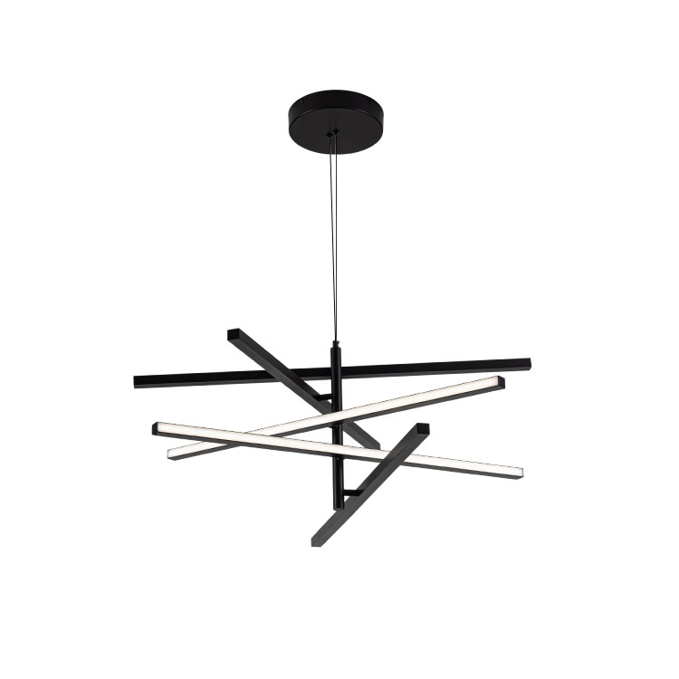 Colgante con luz LED integrado, barrales regulables