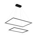 Colgante con luz LED integrado, doble rectangulo