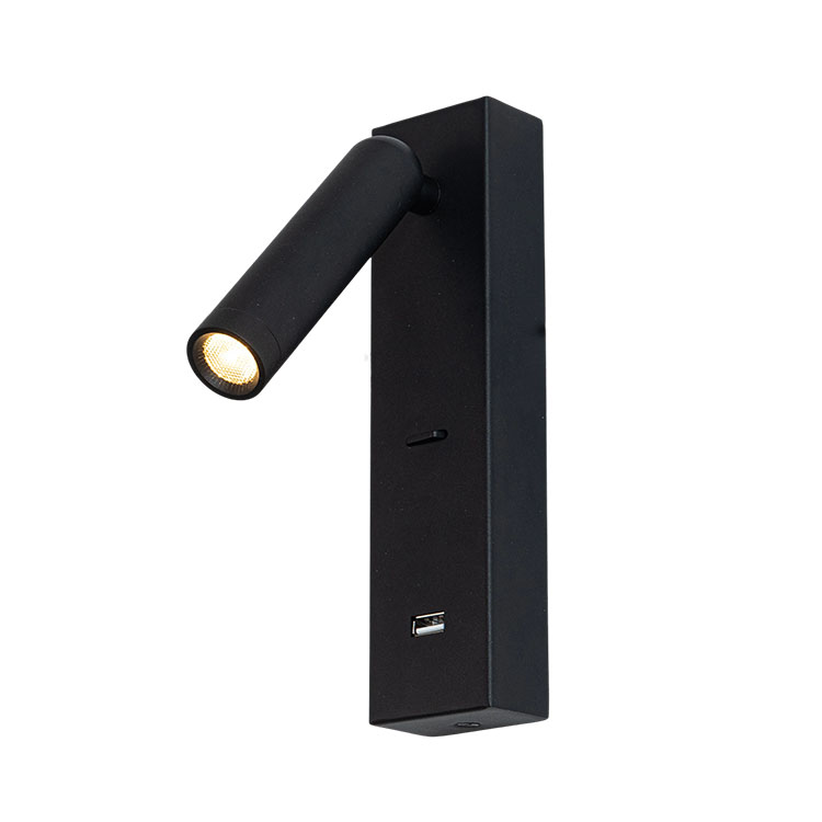 Aplique de luz led integrado con cargador USB