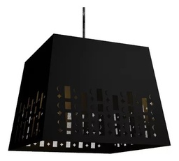 [6-ASTRO-CU-NG] Colgante cuadrado lunas y estrellas