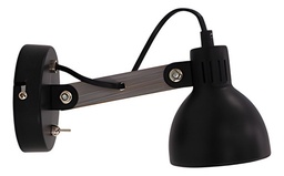 [2-APE145501 NG] Aplique de cabecera FIONA 1XE14 NEGRO