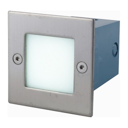 [2-EP10007-LC] Spot Embutir Escalera Piso Aluminio Acero Cuadrado Candil