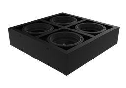 Plafon cuadrado 4 luces para AR111 Led