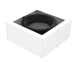 Plafon cuadrado 1 luz para AR111 Led