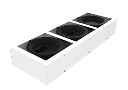 Plafon rectangular 3 luces para AR111 Led