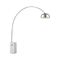 [2-1795/BL] Lampara de pie Goal con base de marmol Curva de Talle