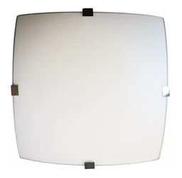 [7-TIN001] Plafon vidrio cuadrado 4 soportes laterales