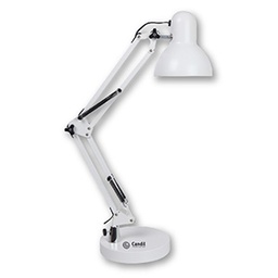 [2-LEP67507-BL] Lámpara de escritorio LED brazo articulado Blanco