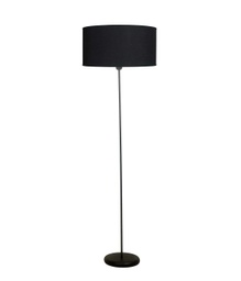 [20-418-NG] Lámpara de pie base redonda negro con pantalla