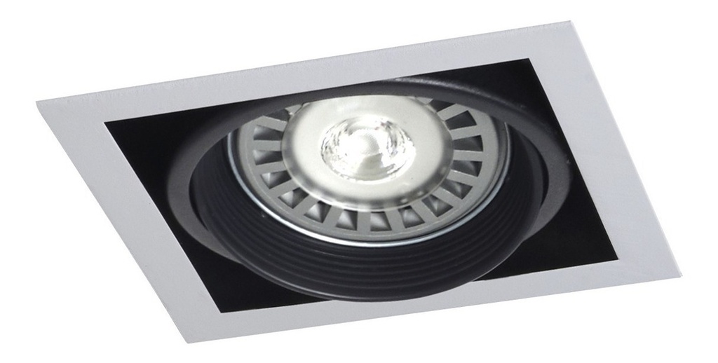 Embutido Cuadrado 1 Luz Para Ar111 Led