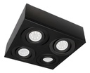 Plafon cuadrado 4 luces para Dicro Led