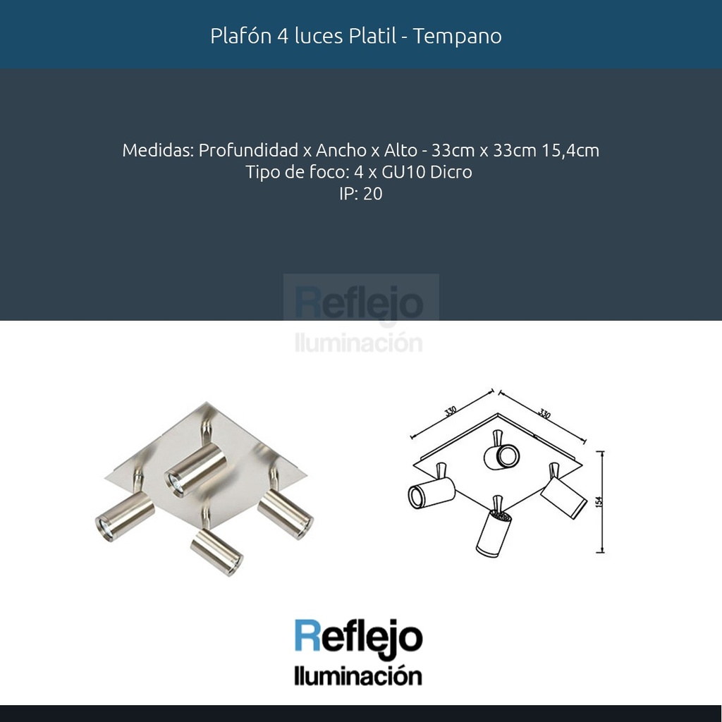 Aplique Movil Candil Tempano 4 Luces Apto Led