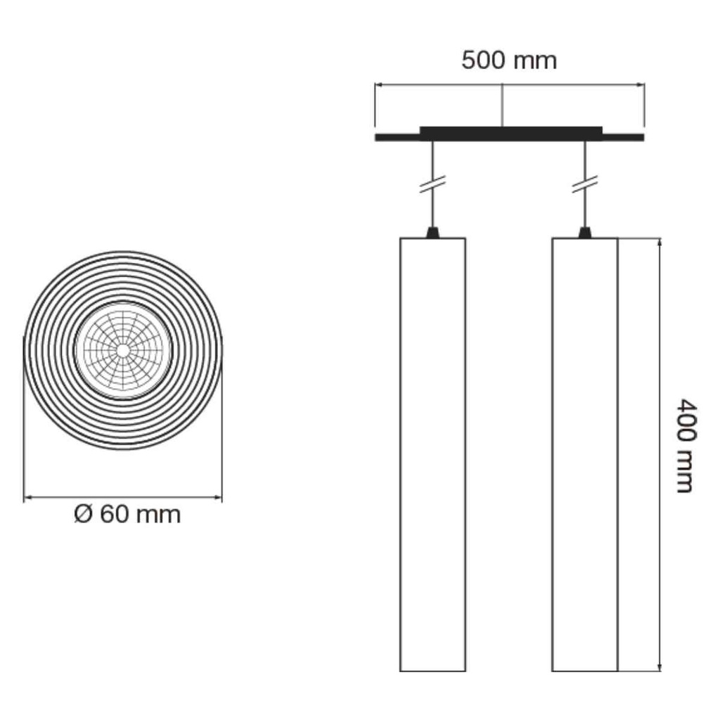 Colgante para lámpara dicro GU10 - 110/2