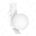 Aplique Sensei 2 luces Globo opal mate