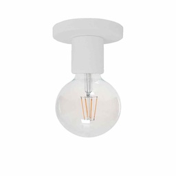 [30-401] Plafon Aplique blanco texturado Led E27 77mm